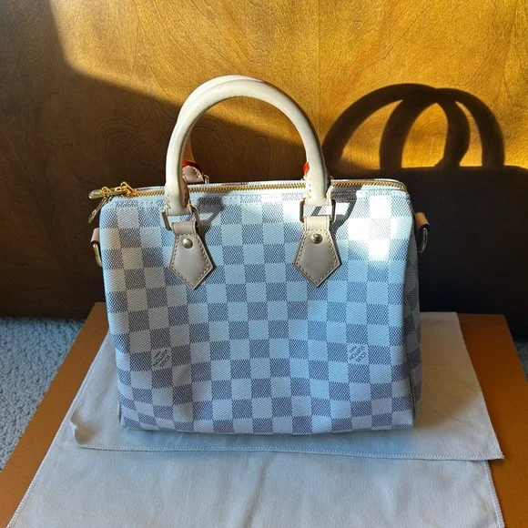Louis Vuitton Speedy 25 Bandoulière Damier Azur – Excellent – Full Set - Picture 3 of 16